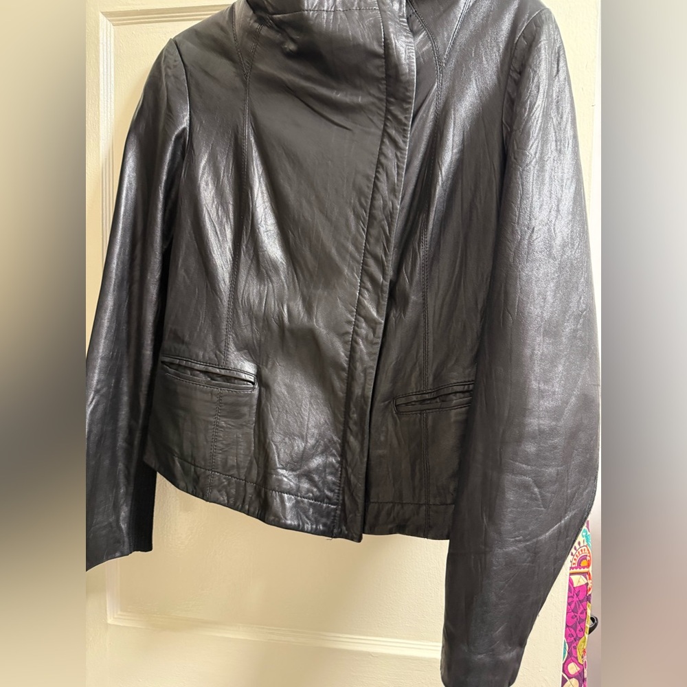 Steve Madden Women's Black Leather Jacket